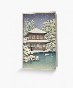 Hasui Kawase Winter Scene Greeting Card RB2909 product Offical Anime Stationery Merch