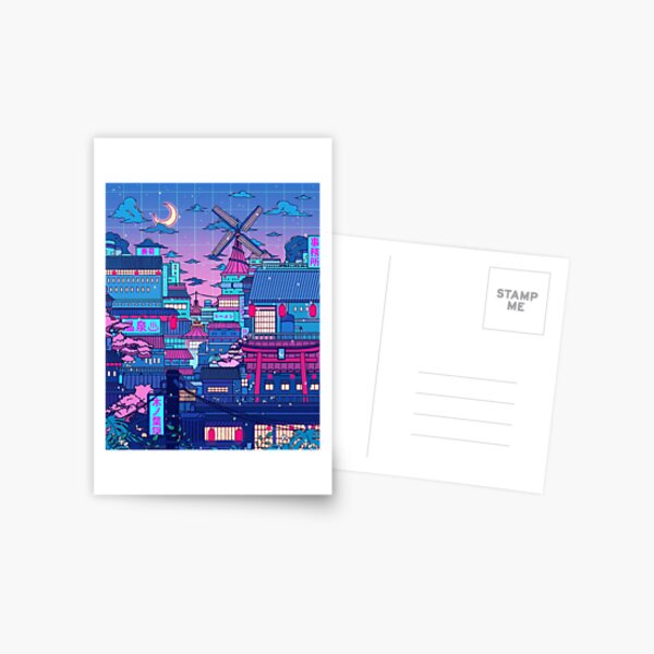 Cyberpunk Village Postcard RB2909 product Offical Anime Stationery Merch