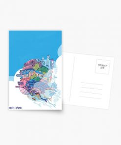 Flying Castle Postcard RB2909 product Offical Anime Stationery Merch