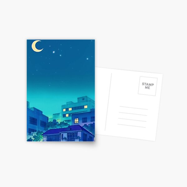Anime Cityscape Postcard RB2909 product Offical Anime Stationery Merch
