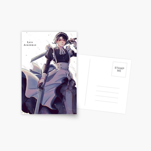 Maid Levi Ackerman Attack on Titan Postcard RB2909 product Offical Anime Stationery Merch
