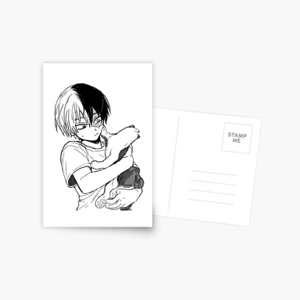 Todoroki with his cat Postcard RB2909 product Offical Anime Stationery Merch