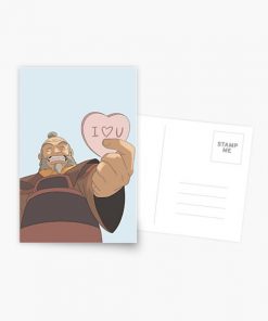 Uncle Iroh "I heart you" Candy Heart Postcard RB2909 product Offical Anime Stationery Merch