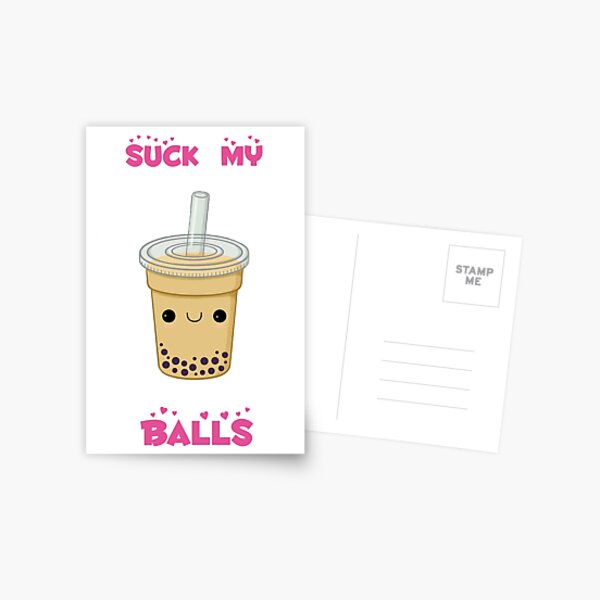 Bubble tea! -suck my balls Postcard RB2909 product Offical Anime Stationery Merch