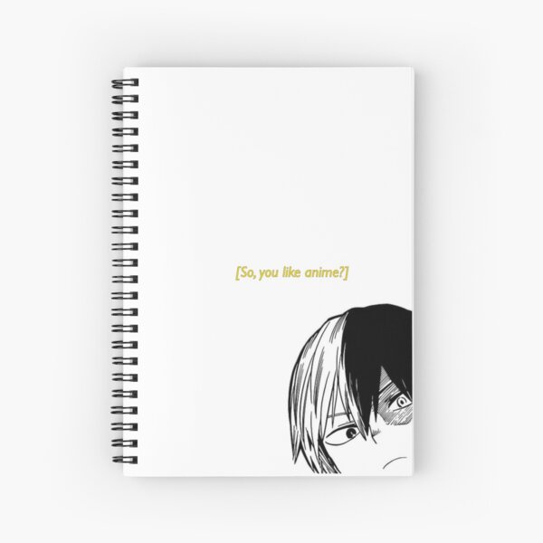 So, you like anime? - Todoroki  Spiral Notebook RB2909 product Offical Anime Stationery Merch