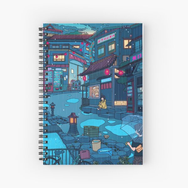 Rainy Day Encounter Spiral Notebook RB2909 product Offical Anime Stationery Merch