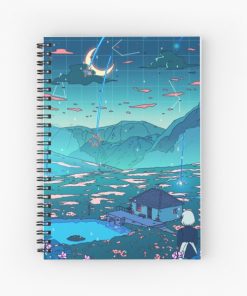 Crystal Shower Spiral Notebook RB2909 product Offical Anime Stationery Merch