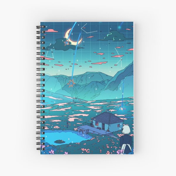 Crystal Shower Spiral Notebook RB2909 product Offical Anime Stationery Merch