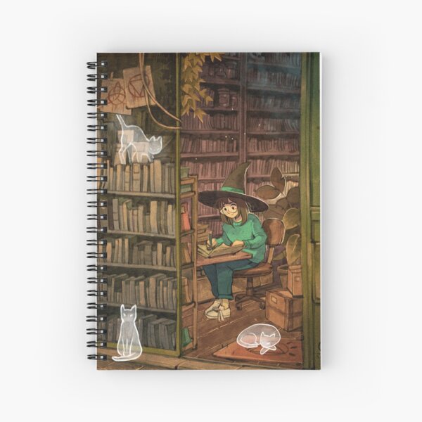 Studying at the Library Spiral Notebook RB2909 product Offical Anime Stationery Merch