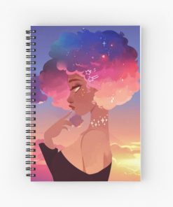 Space Rainbow Afro Spiral Notebook RB2909 product Offical Anime Stationery Merch