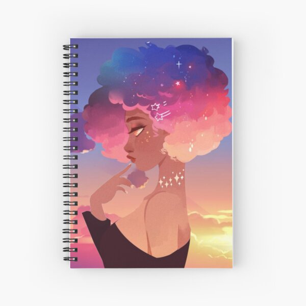 Space Rainbow Afro Spiral Notebook RB2909 product Offical Anime Stationery Merch