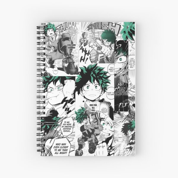 My Hero Academia Deku Manga Collage  Spiral Notebook RB2909 product Offical Anime Stationery Merch