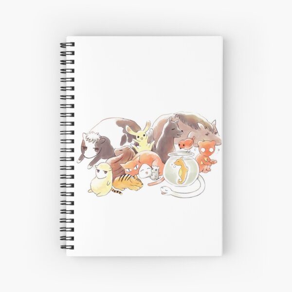 Fruits Basket | Zodiac Animals + Rice ball Spiral Notebook RB2909 product Offical Anime Stationery Merch
