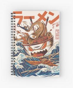 The Great Ramen off Kanagawa Spiral Notebook RB2909 product Offical Anime Stationery Merch
