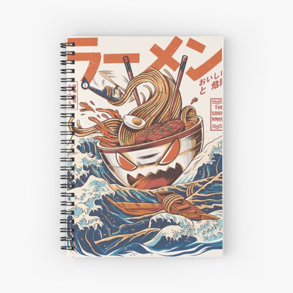 The Great Ramen off Kanagawa Spiral Notebook RB2909 product Offical Anime Stationery Merch