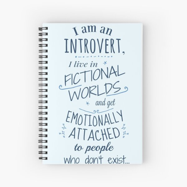 introvert, fictional worlds, fictional characters Spiral Notebook RB2909 product Offical Anime Stationery Merch