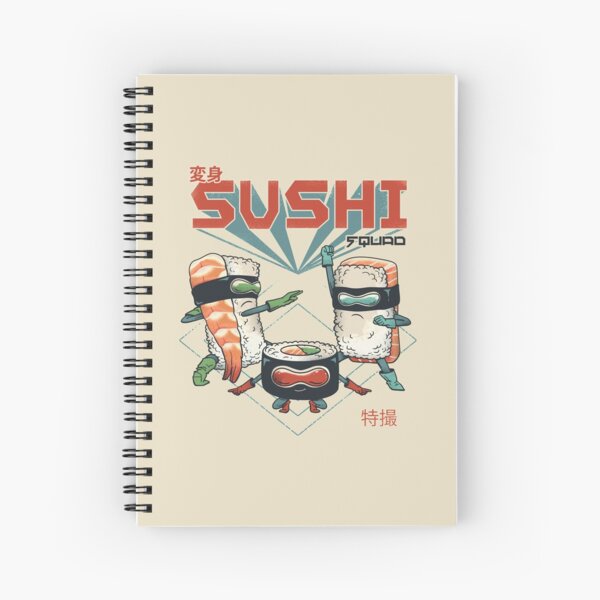 Sushi Squad Spiral Notebook RB2909 product Offical Anime Stationery Merch