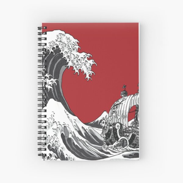 RED The Great Wave  Spiral Notebook RB2909 product Offical Anime Stationery Merch