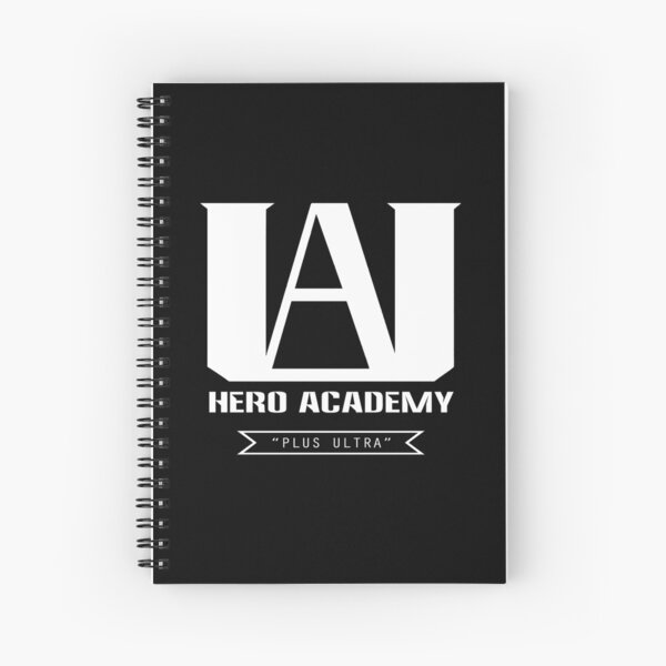 U.A. High Plus Ultra logo - (My Hero Academia, Boku no Hero Academia, BNHA) Spiral Notebook RB2909 product Offical Anime Stationery Merch