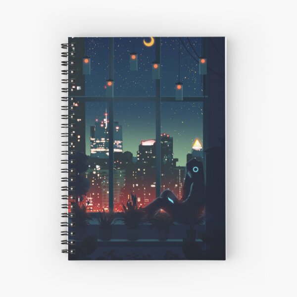 A Quiet Night Spiral Notebook RB2909 product Offical Anime Stationery Merch