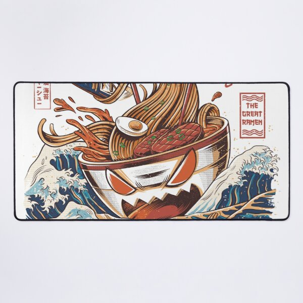 The Great Ramen off Kanagawa Desk Mat RB2909 product Offical Anime Stationery Merch