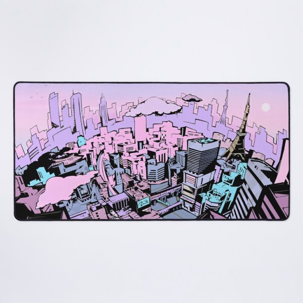 Persona 5 Pastel Tokyo Loading Screen Desk Mat RB2909 product Offical Anime Stationery Merch