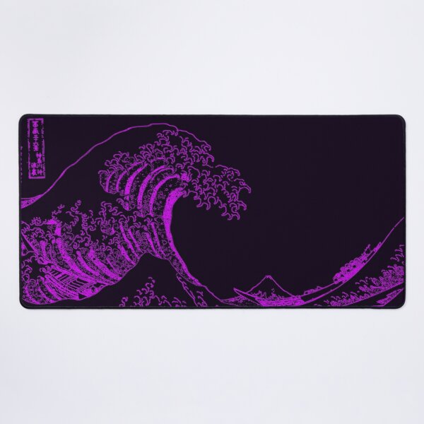 Great Wave Purple Aesthetic Desk Mat RB2909 product Offical Anime Stationery Merch