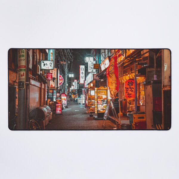 Warmth of Neon Tokyo Signs Desk Mat RB2909 product Offical Anime Stationery Merch