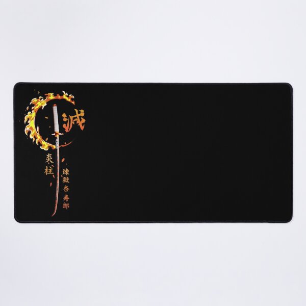 Demon Sword Blade of Fire flame Desk Mat RB2909 product Offical Anime Stationery Merch