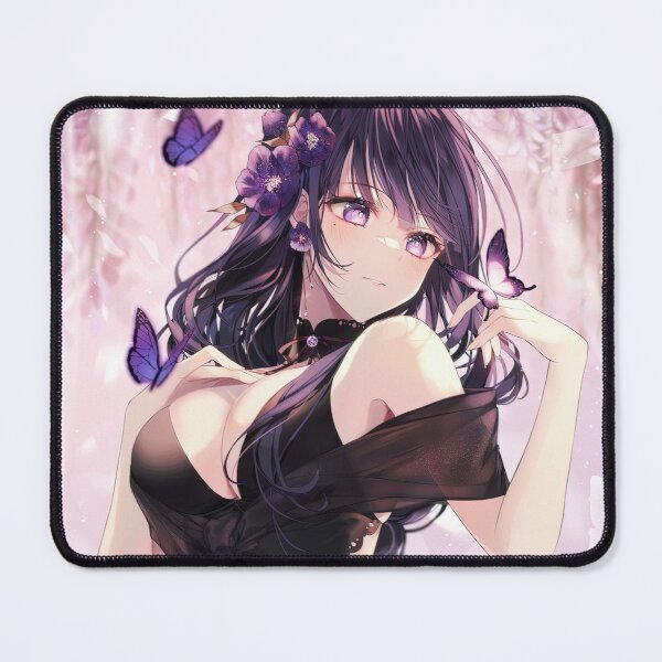 Raiden Shogun Night Dress Mouse Pad RB2909 product Offical Anime Stationery Merch