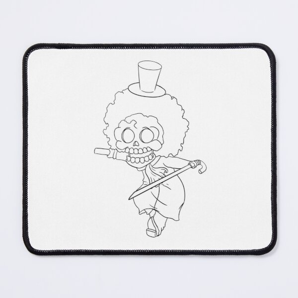 Brook (Line) - One Piece Chibi ver Mouse Pad RB2909 product Offical Anime Stationery Merch