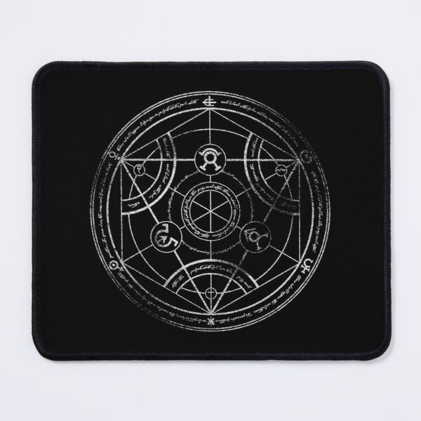Human transmutation circle - chalk Mouse Pad RB2909 product Offical Anime Stationery Merch
