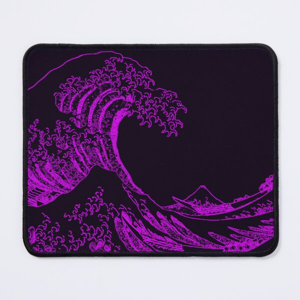Great Wave Purple Aesthetic Mouse Pad RB2909 product Offical Anime Stationery Merch