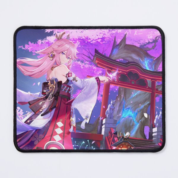 Yae Miko at the Narukami Shrine Mouse Pad RB2909 product Offical Anime Stationery Merch