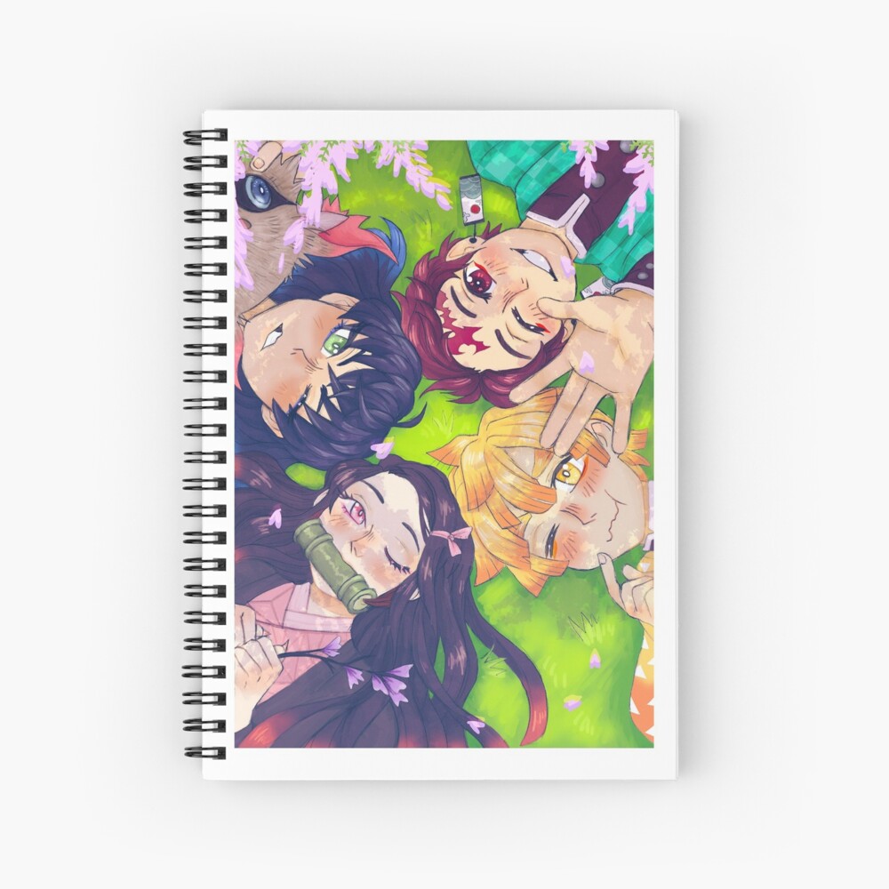 demon-slayer-under-the-wisteria-spiral-notebook