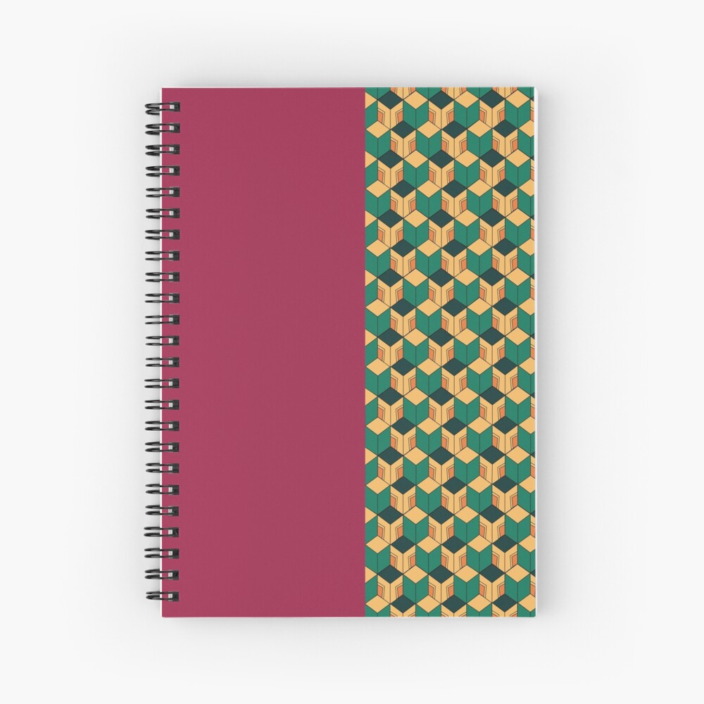 demon-slayer-tomioka-pattern-spiral-notebook