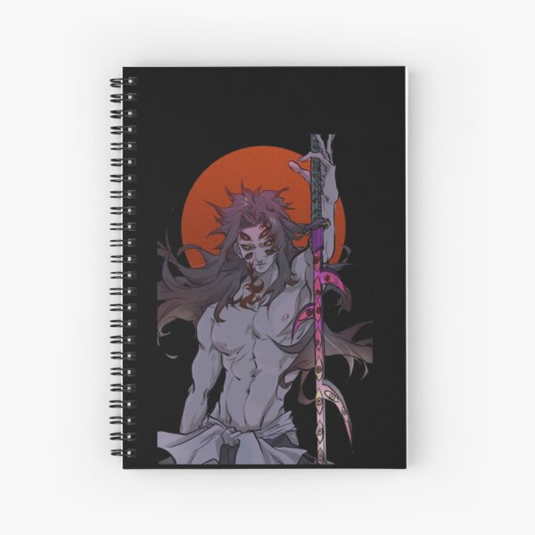 demon-slayer-kokushibo-swords-spiral-notebook