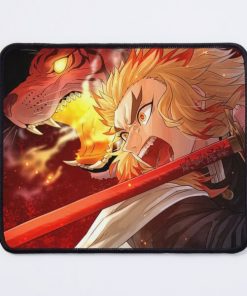 demon-slayer-kyojuro-tiger-flame-mouse-pad