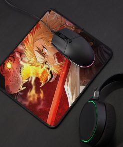 Demon Slayer Kyojuro Tiger Flame Mouse Pad 10 - Anime Stationery urmouse pad small lifestyle gamingwide portrait750x1000 4 - Anime Stationery